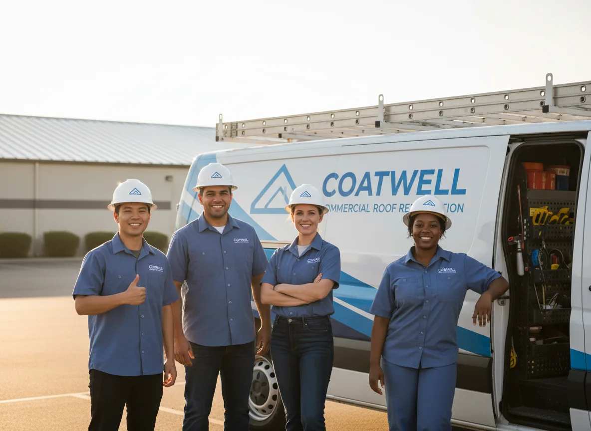 Commercial roof coating company in Tovey, IL
